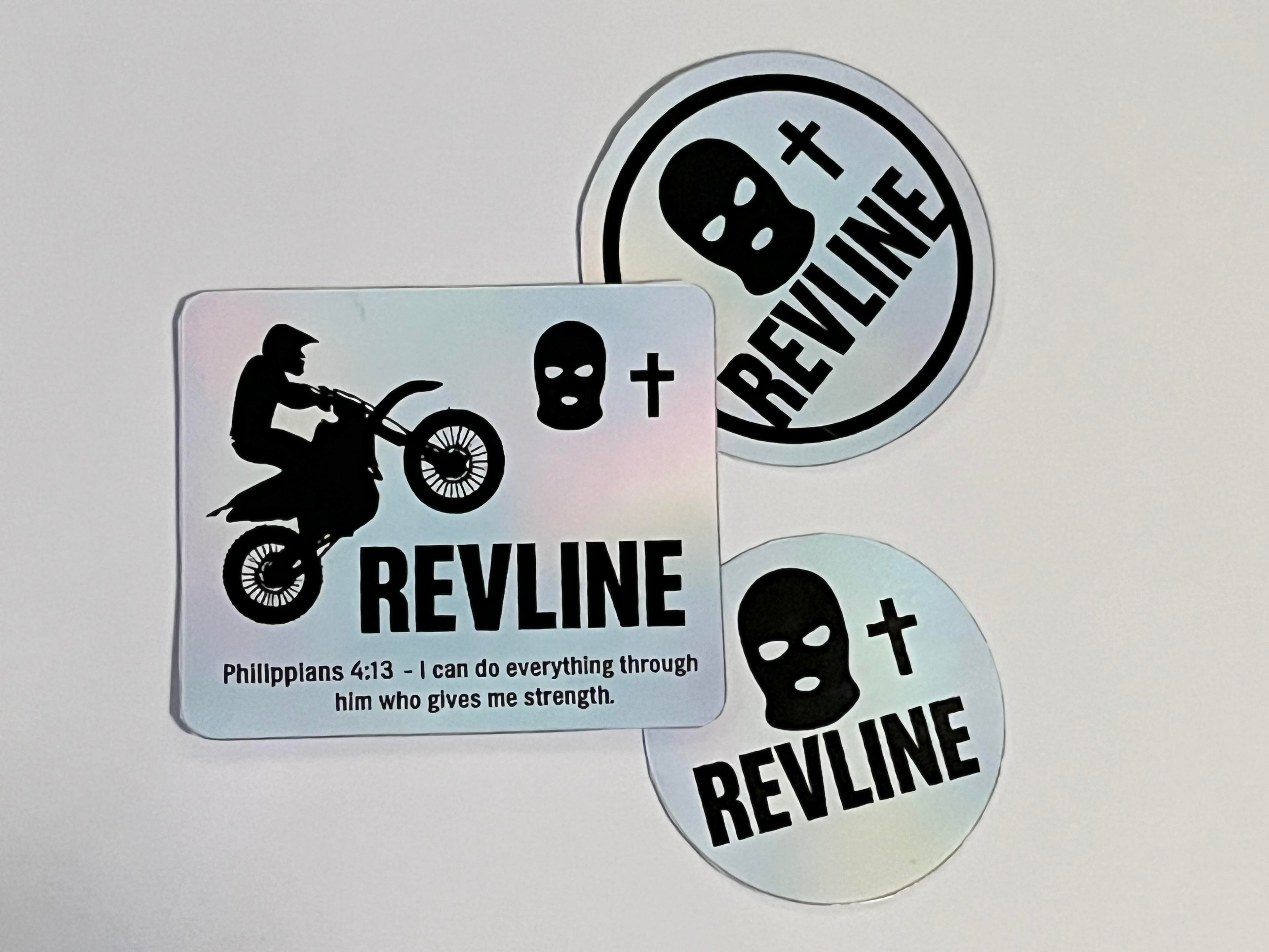 Multi Color Revline Stickers